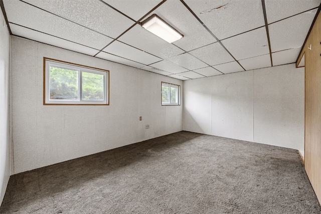 2536 N Ave NW, Cedar Rapids, IA 52405 - carpeted empty room with a paneled ceiling