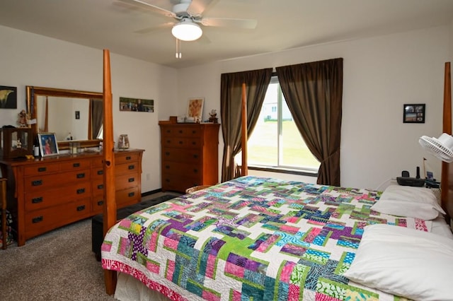 3902 Bluebird Dr SW, Cedar Rapids, IA 52404 - bedroom featuring carpet flooring and ceiling fan