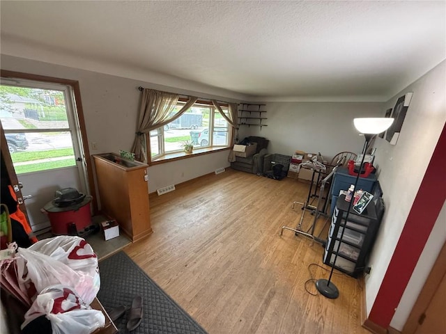 101 26th Avenue Dr SW, Cedar Rapids, IA 52404 - game room featuring light wood-style floors and a textured ceiling