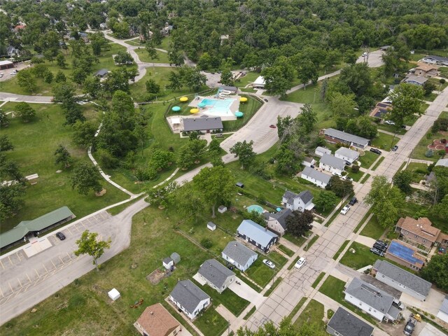 361 30th St SE, Cedar Rapids, IA 52403 - aerial overview of property's location featuring a pool and nearby suburban area