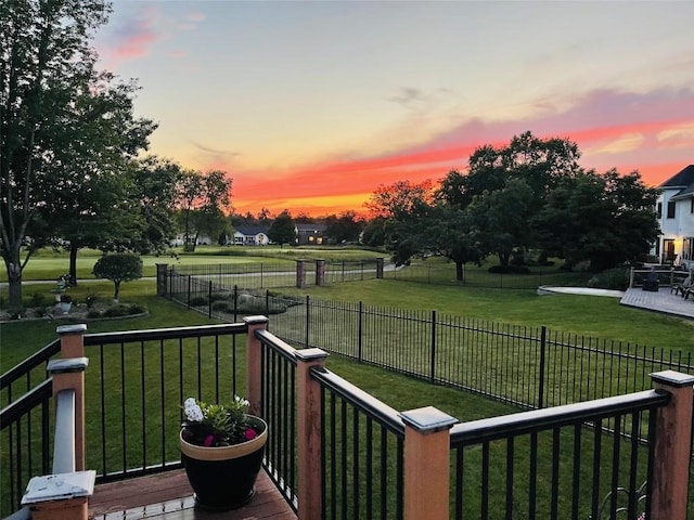 2545 Silver Oak Trl, Marion, IA 52302 - view of deck at dusk