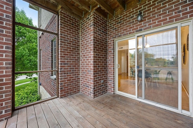 364 Camden Rd, Iowa City, IA 52245 - unfurnished sunroom with beam ceiling