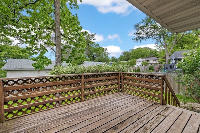 1042 Arthur Dr NW, Cedar Rapids, IA 52405 - wooden deck featuring a residential view