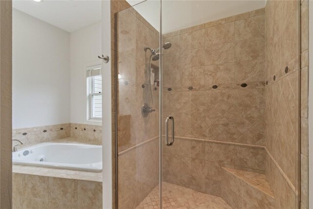 4000 Majestic Ct NE, Cedar Rapids, IA 52411 - full bathroom with a garden tub and a stall shower