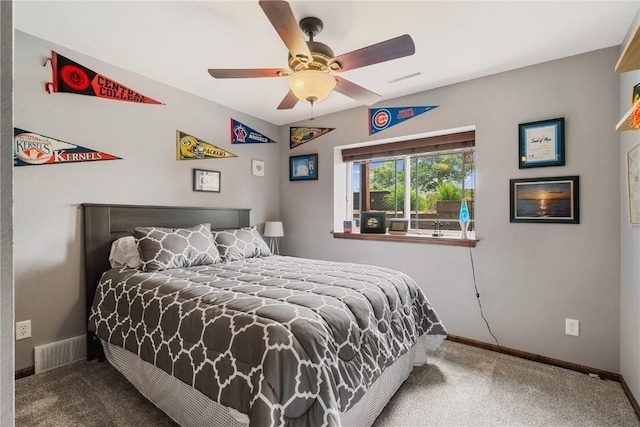 1617 Hunters Field Ln, Marion, IA 52302 - carpeted bedroom featuring baseboards and ceiling fan
