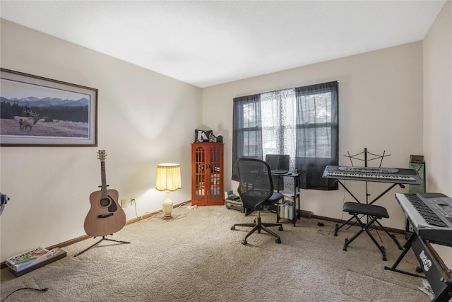 2623 Iris Ave NW, Cedar Rapids, IA 52405 - carpeted home office with baseboards