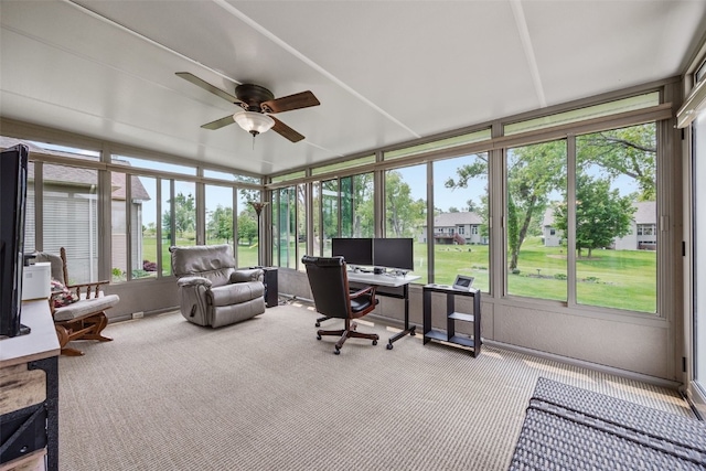 3355 Wild Rose Rd, Cedar Rapids, IA 52411 - sunroom featuring carpet