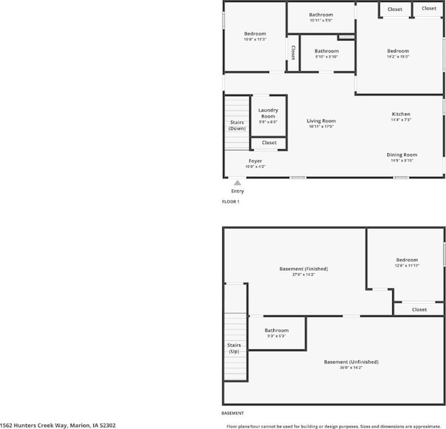 1562 Hunters Creek Way, Marion, IA 52302 - view of room layout