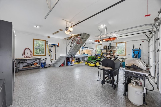 1355 Red Star Rd, Tipton, IA 52772 - garage with a garage door opener