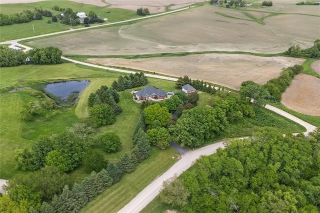 1355 Red Star Rd, Tipton, IA 52772 - aerial view of property and surrounding area featuring a nearby body of water