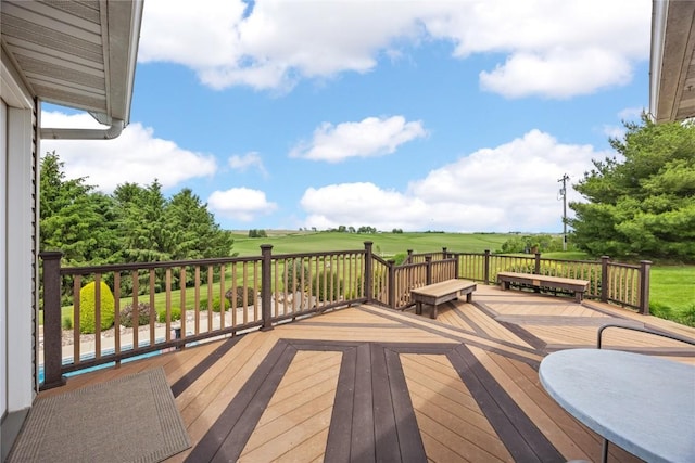 1355 Red Star Rd, Tipton, IA 52772 - deck with view of golf course