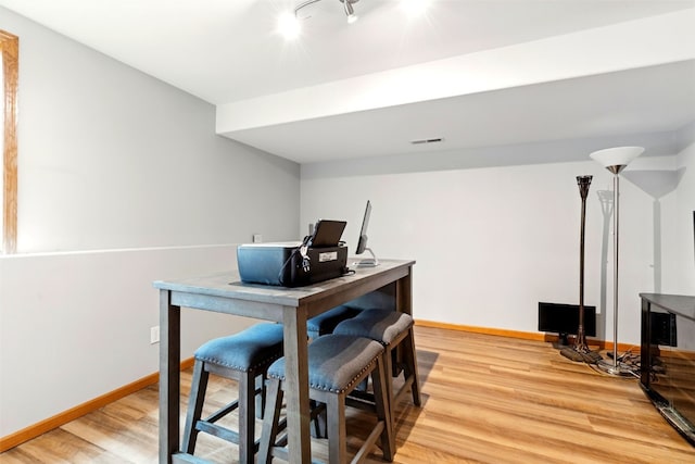 2900 Samuel Ct SW Unit D, Cedar Rapids, IA 52404 - home office with light wood-type flooring and baseboards