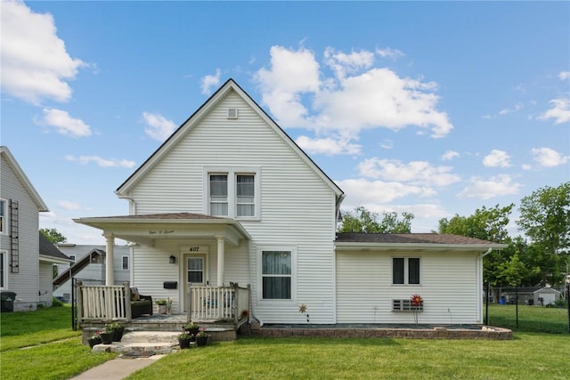 407 7th Ave SW, Cedar Rapids, IA 52404 - back of house featuring covered porch