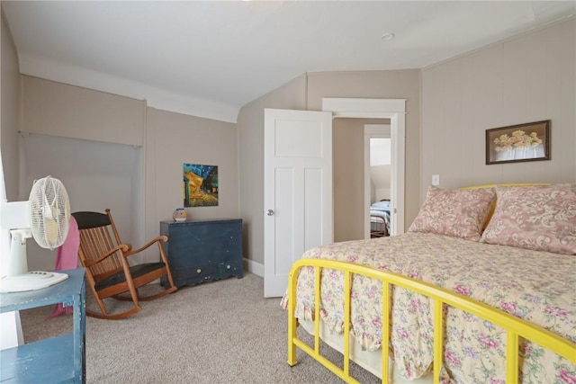 407 7th Ave SW, Cedar Rapids, IA 52404 - bedroom featuring carpet floors and lofted ceiling