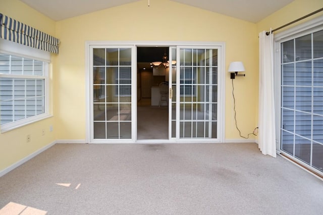 3730 Deer Valley Dr Unit B, Marion, IA 52302 - unfurnished sunroom with lofted ceiling