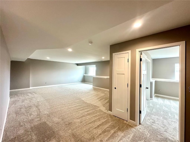 914 Juneberry Dr, Palo, IA 52324 - bonus room featuring light carpet, recessed lighting, and baseboards