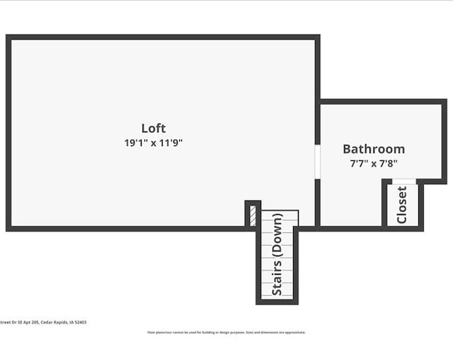 219 40th St Dr SE Unit 205, Cedar Rapids, IA 52403 - home floor plan