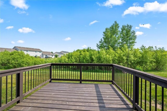 3806 English Glen Ave, Marion, IA 52302 - wooden terrace featuring a lawn