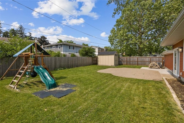 3013 Ravenwood Ter NW, Cedar Rapids, IA 52405 - view of yard featuring a playground and a patio