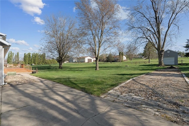 6405 Hillcrest Rd, Cedar Rapids, IA 52404 - view of green lawn featuring an outdoor structure