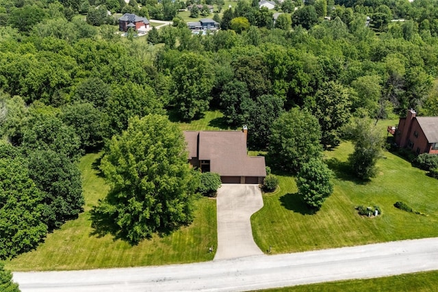 4644 Rapid Creek Trl NE, Iowa City, IA 52240 - aerial view of property and surrounding area with a forest