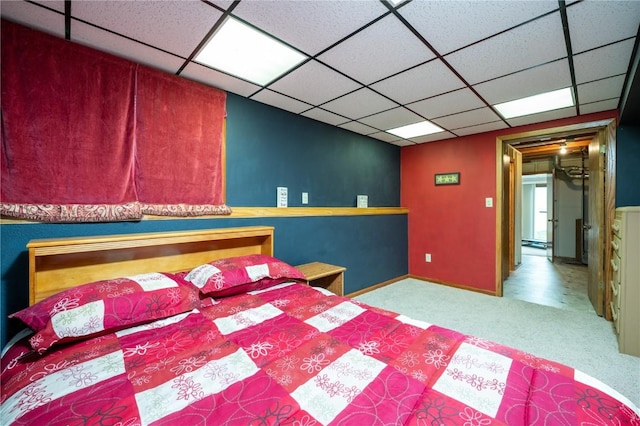 109 Oreole NE, Solon, IA 52333 - carpeted bedroom featuring a drop ceiling