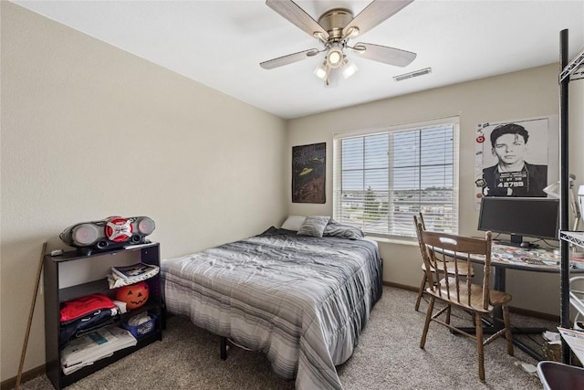 5525 Kacena Ave Unit 7, Marion, IA 52302 - bedroom with carpet floors, baseboards, and a ceiling fan