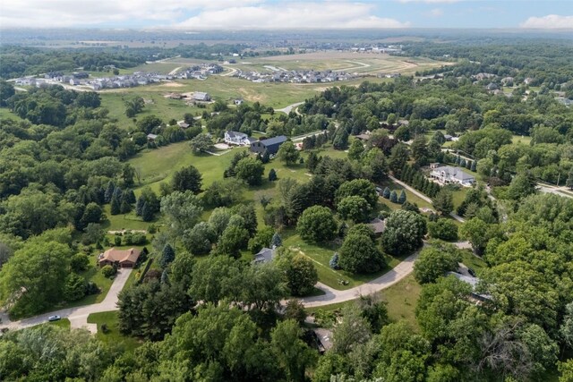 13 S View Dr NE, Iowa City, IA 52240 - aerial view of property and surrounding area with a forest