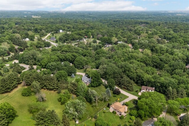 13 S View Dr NE, Iowa City, IA 52240 - bird's eye view of a heavily wooded area