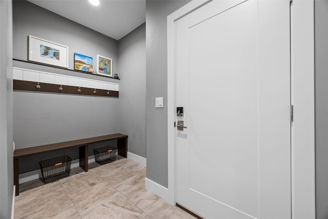 6318 Rapids Ridge Rd NE, Cedar Rapids, IA 52411 - mudroom featuring baseboards and recessed lighting