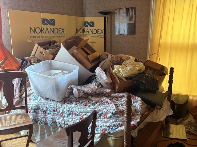 321 E 2nd St, Washington, IA 52353 - interior space with wallpapered walls