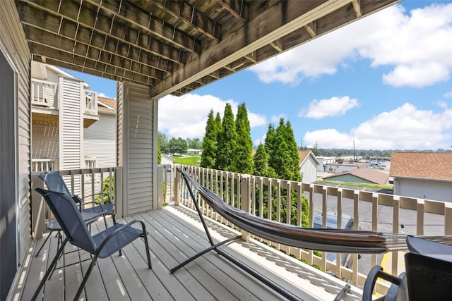 3511 E Ave NW Unit D, Cedar Rapids, IA 52405 - view of wooden terrace
