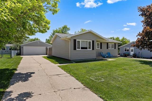 2985 4th St, Marion, IA 52302 - view of front facade with a garage and an outdoor structure