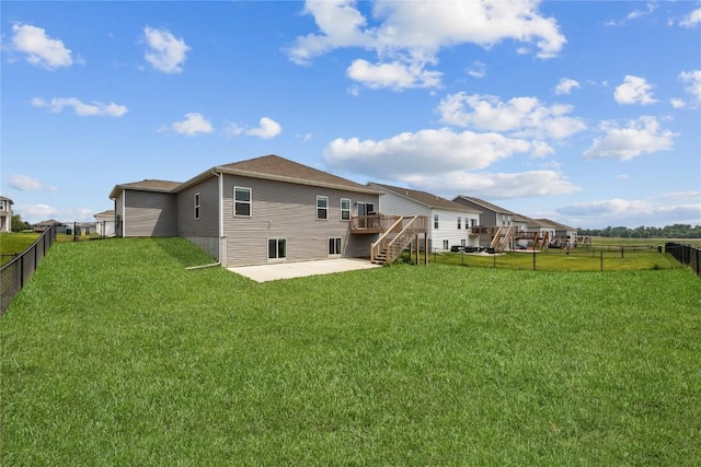 2890 Meadow Ct, Hiawatha, IA 52233 - back of house featuring a patio area, a deck, and stairway