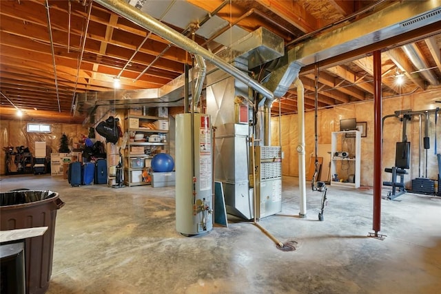 7025 Walden Rd NE, Cedar Rapids, IA 52402 - below grade area featuring water heater and heating unit