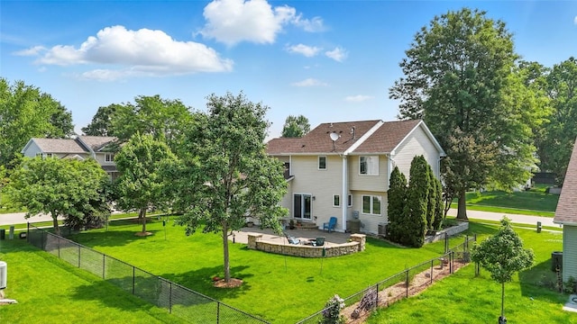 7025 Walden Rd NE, Cedar Rapids, IA 52402 - rear view of property with a patio and entry steps