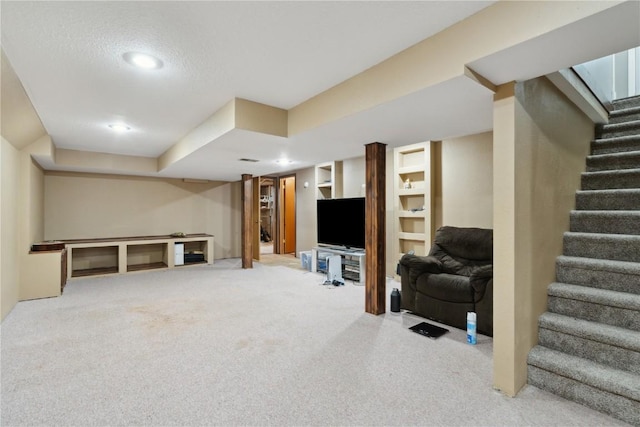 1026 Eisenhower Rd, Hiawatha, IA 52233 - finished basement with stairs, carpet floors, and recessed lighting