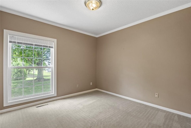 4555 Westchester Dr NE Unit A, Cedar Rapids, IA 52402 - empty room with carpet flooring, baseboards, ornamental molding, and a textured ceiling
