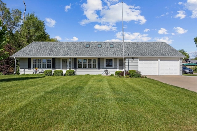 4324 C Ave NE, Cedar Rapids, IA 52402 - single story home featuring an attached garage, a front lawn, driveway, and roof with shingles