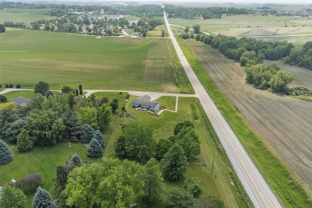1782 Baker Ave, West Branch, IA 52358 - aerial view of property's location with rural landscape and extensive farmland