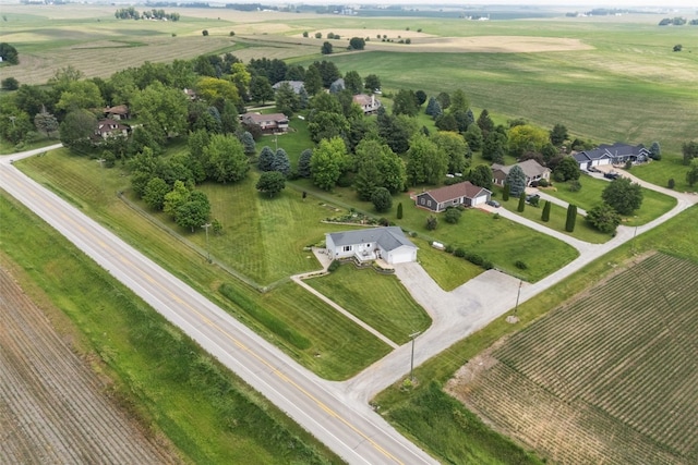 1782 Baker Ave, West Branch, IA 52358 - aerial overview of property's location featuring rural landscape and rows of crops
