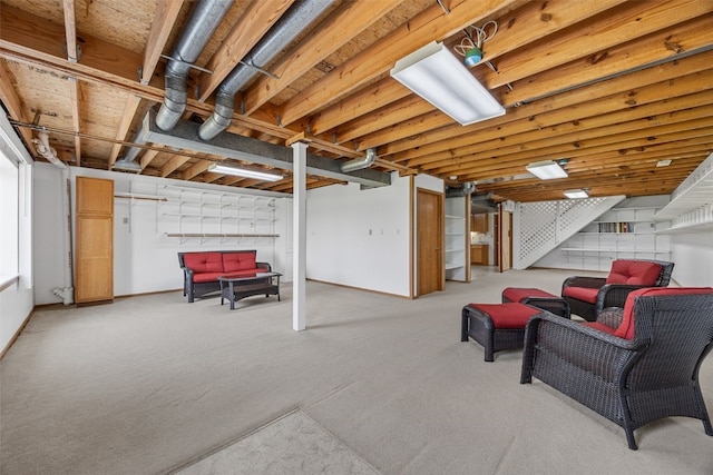 1782 Baker Ave, West Branch, IA 52358 - finished basement featuring carpet flooring