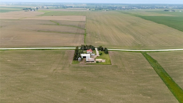 3152 66th St, Shellsburg, IA 52332 - aerial view of sparsely populated area featuring large plots for crops