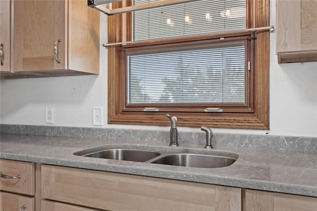 3152 66th St, Shellsburg, IA 52332 - kitchen featuring a sink and light brown cabinets