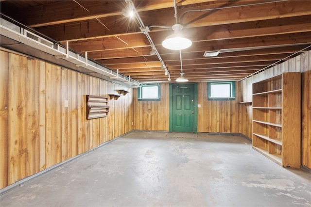 2241 Williams Blvd SW, Cedar Rapids, IA 52404 - below grade area with wood walls