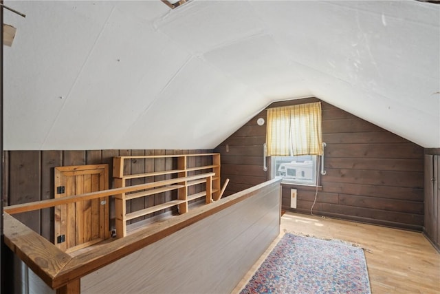 2241 Williams Blvd SW, Cedar Rapids, IA 52404 - bonus room with wood walls, vaulted ceiling, and wood finished floors