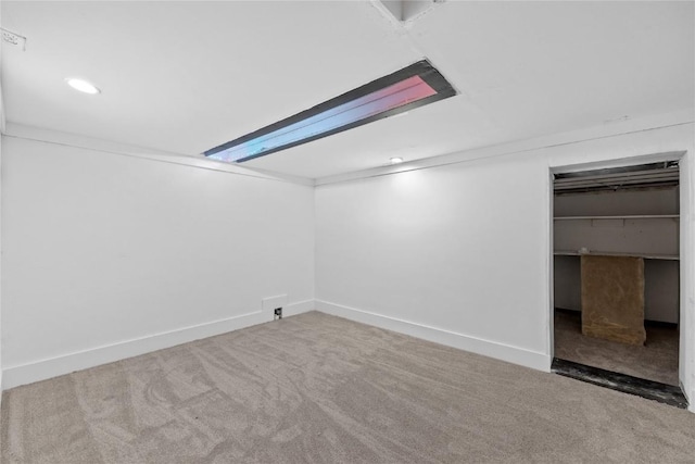 2820 12th Ave SW, Cedar Rapids, IA 52404 - bonus room featuring carpet, baseboards, and recessed lighting
