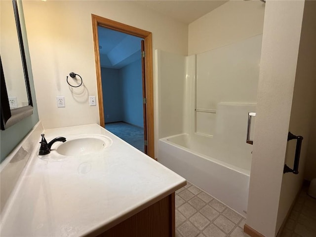 1037 Doubletree Ct NE, Cedar Rapids, IA 52402 - full bath with vanity, tile patterned floors, and shower / washtub combination
