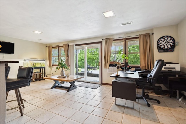 331 Lake View Dr NE, Solon, IA 52333 - office with light tile patterned floors and plenty of natural light