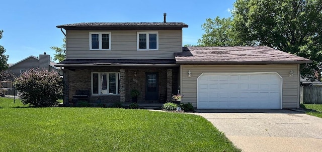711 W Hickory St, Eldridge, IA 52748 - view of front of home with driveway and a garage